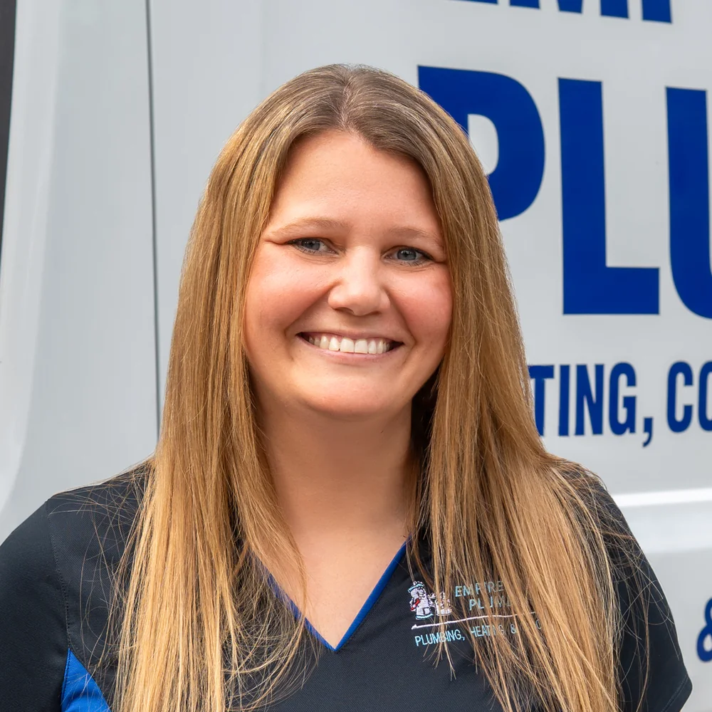 Empire State Plumbing office team member at the company's Nassau, NY shop
