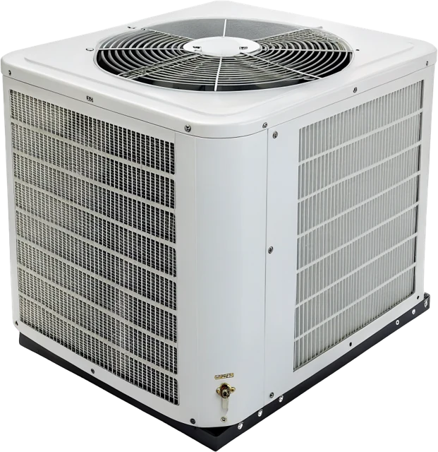 Central air conditioning condenser installed by Empire State Plumbing